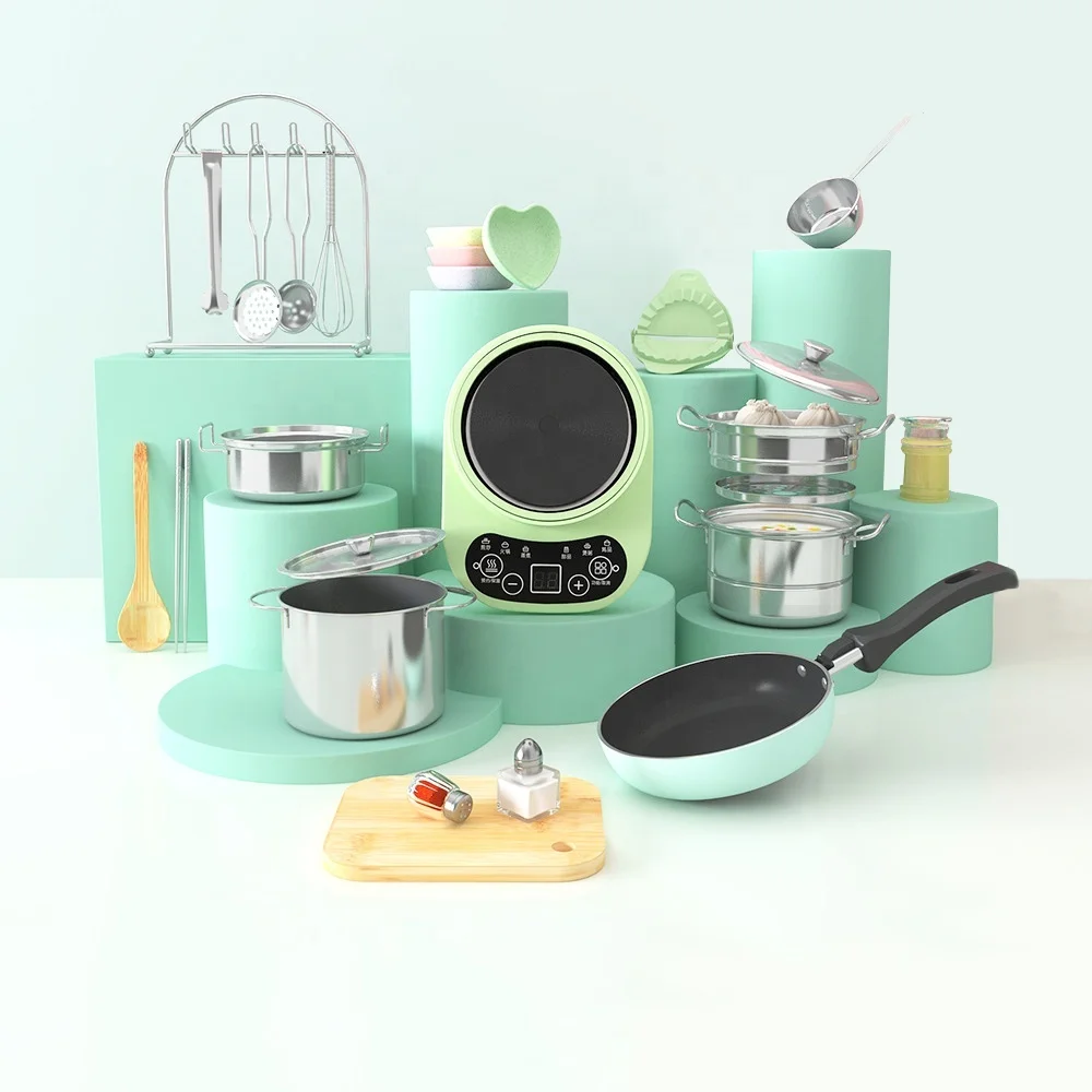 Funny Simulation Kitchen Toys Real Cooking Small Kitchen Utensils Kids Cooking Interest Development Educational Play House Toys 6