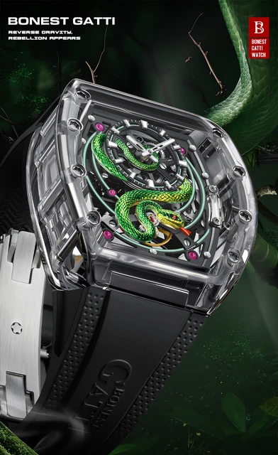 bonest gatti 腕時計 自動巻き スケルトン Amazon | BONEST GATTI