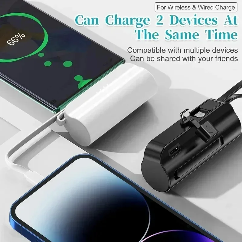 Mini Power Bank 20000mAh External Battery Plug Play Power Bank Fast Charging For IPhone Samsung Huawei Xiaomi Portable Powerbank_voghion.com