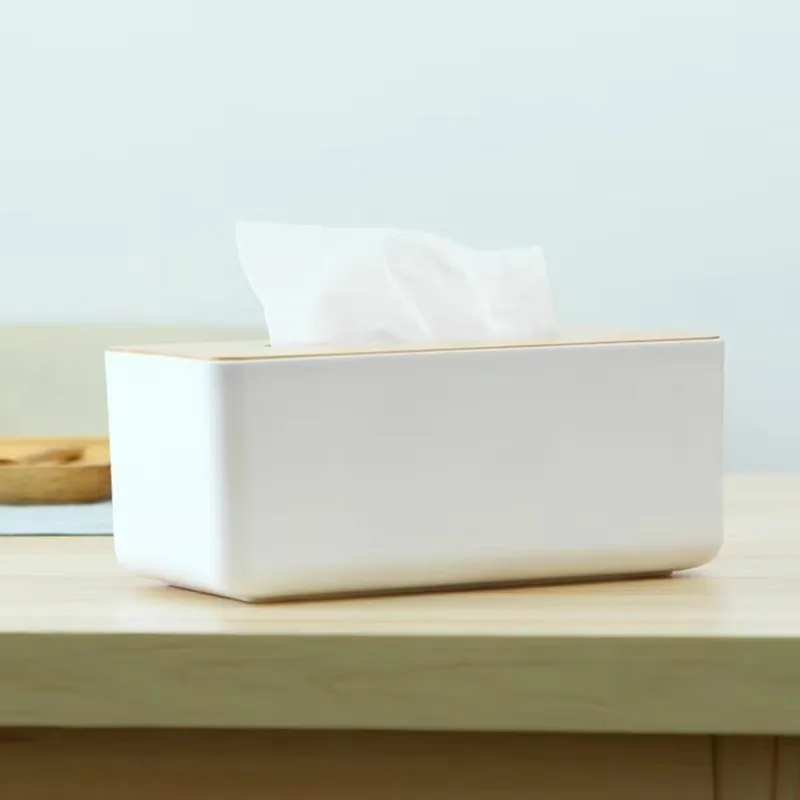 Japanese Minimalist Wooden Cover Desktop, Home Tissue Box, Storage, Paper Drawer, Car Gift