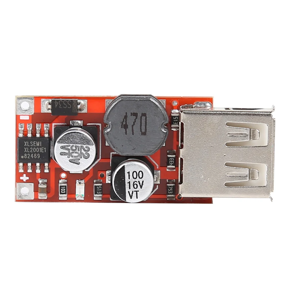 3A 9V/12V/24V to 5V DC to DC Step-down Car Charger Board Power Supply Module