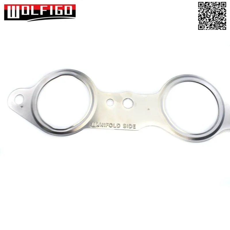 WOLFIGO Exhaust Manifold Gasket Multi-Layer Steel For Buick CHEY GMC 4.8 5.3 6.0 V8 LS1 LS2 LS3 LS6 LS7 LS9 LSX Engines 12617944