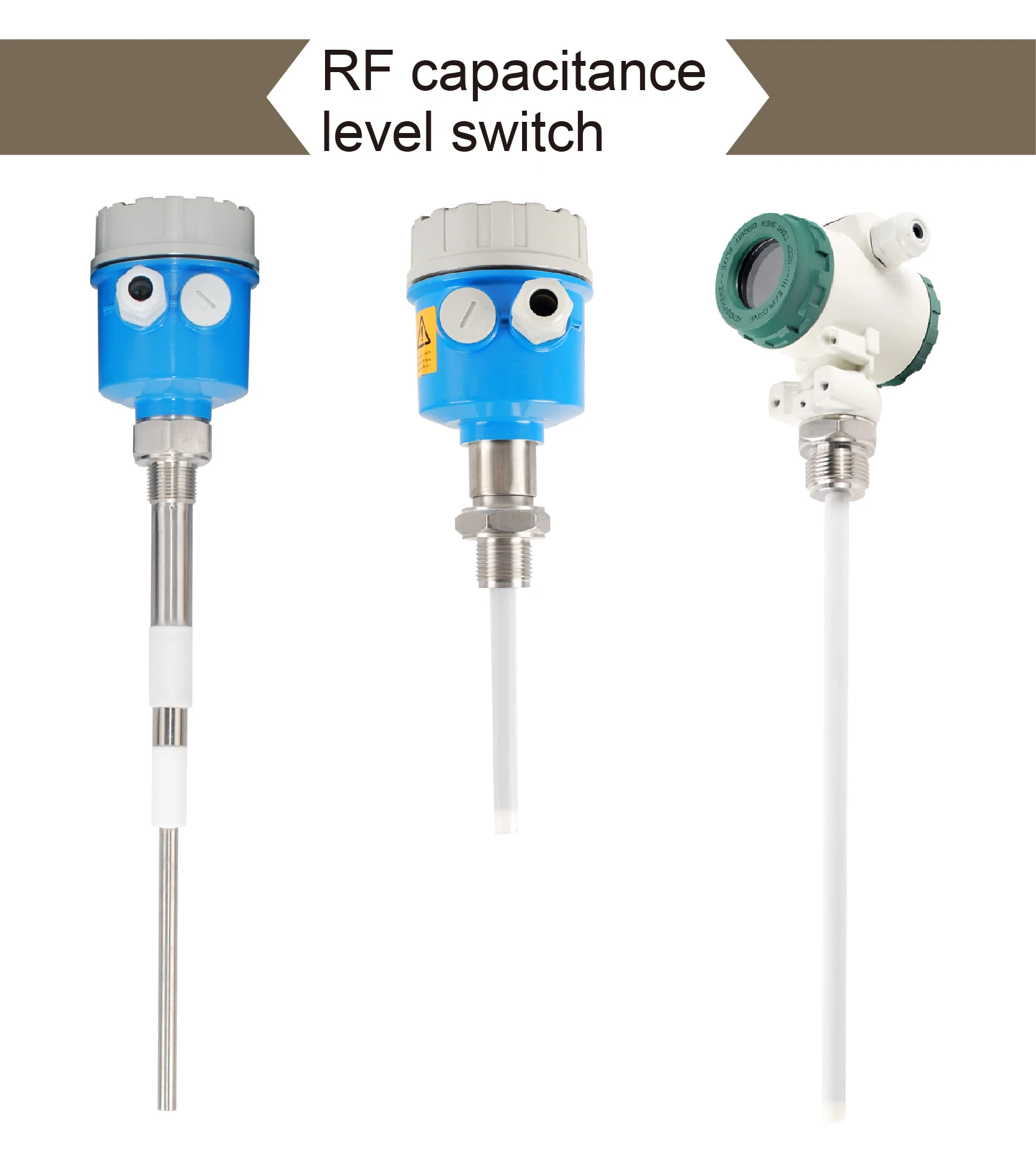 RF Capacitance Level Switch CKSP-100 PTFE Coated Anti-Corrosion Liquid Level Sen