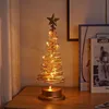 Artificial Christmas Lights Tree Fairy Lamp Tree Metal Spiral Star Lighting Holiday For Home Living Room Decorations Night Lamp