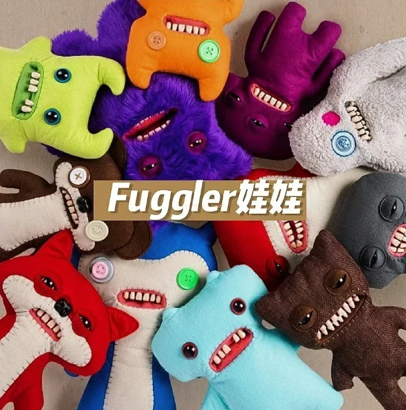 

Fuggler Bigtooth Ugly Monster Plush Toy Funny Toothed Monster Anime Figure Monster Kawaii Doll Room Ornament Christmas Toy Gifts