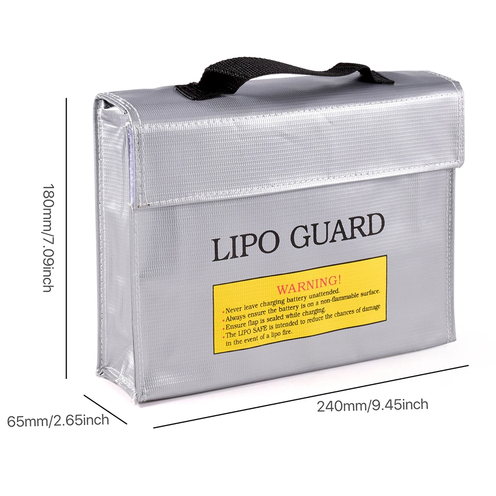 Lipo-Tasche, feuerfeste Schutzbatterie, sicher für RC-Car-Drohnenbatterien, Reiseaufbewahrung, Aufladen, große explosionsgeschützte Taschen, tragbar – Detail 13