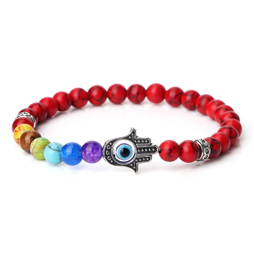 BOMAIL - 10 braccialetti con ciondolo a forma di occhio maligno - 7
