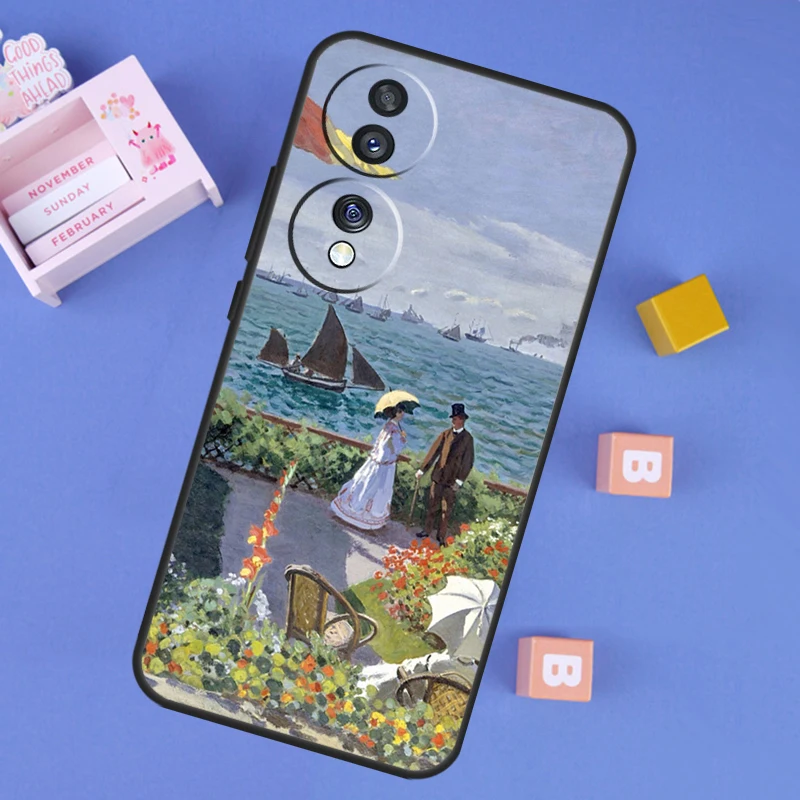 Claude Monet Garden Lotus Bridge Decorative Phone Case Cover