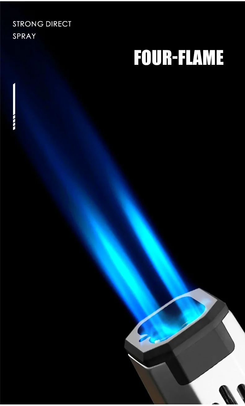 quad jet flame burning