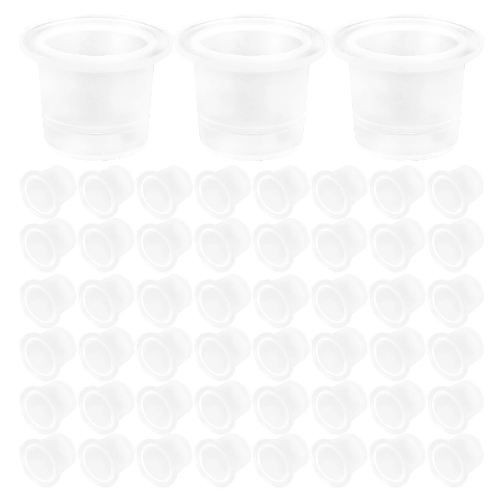 80pcs Tattooing Color Cups Compact Tattoos Cup Plastic Compact Tattoos Cup Pigment Compact Tattoos Cup Mini Pigment Cups 200pcs tattoos ink cups small cups plastic cups cups mini pigment cups