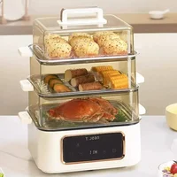 Electric steamer multi-functional small household multi-layer large capacity, new model, kitchen, reservation function 1