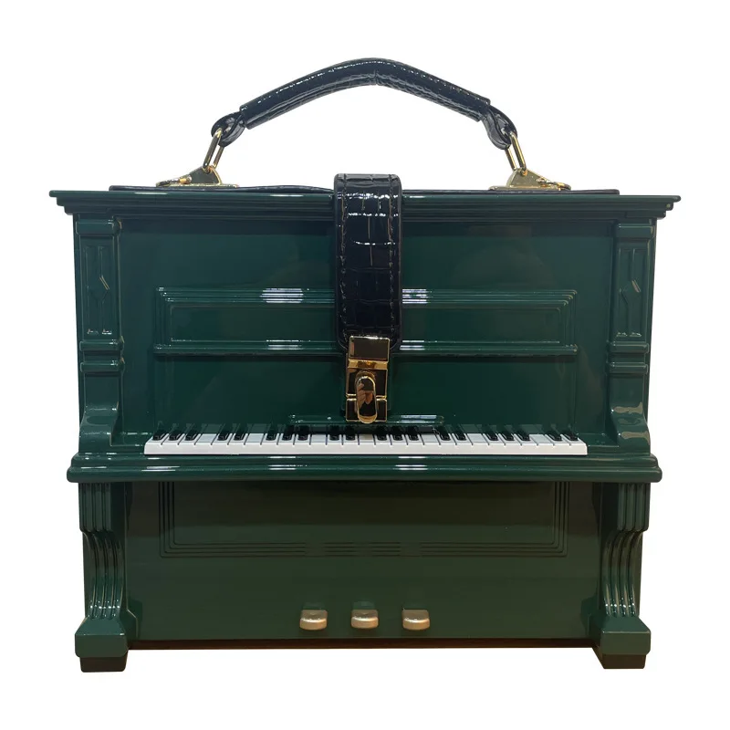 Klavier-Form Handtasche Aus Acryl - Designer Umhängetasche Für Damen 23x18x10cm