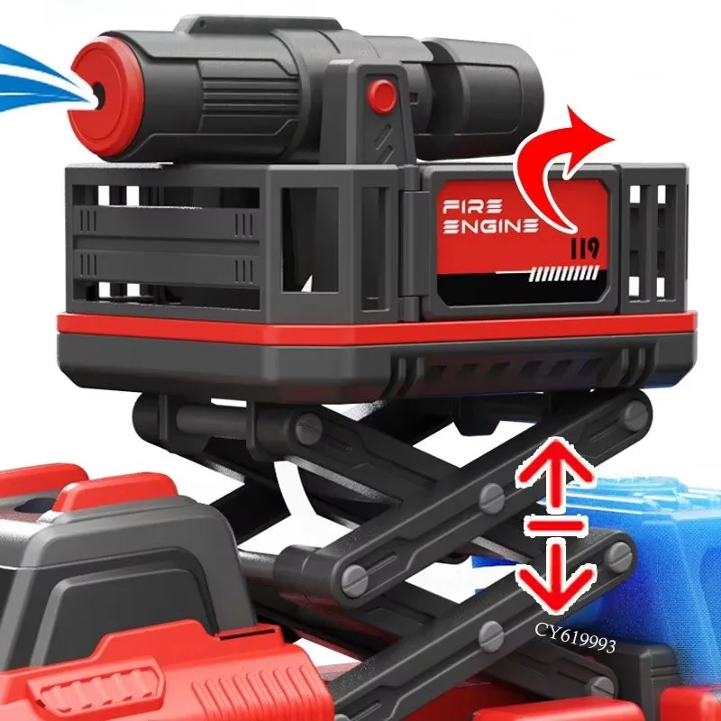 High Quality Take Apart Take Apart Cars Assembly Fire Trucks Toy Truck Construction Toy Vehicles With Tools and Electric Drill