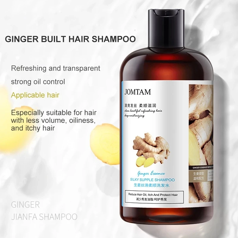 Ginger Shampoo Herbal Professional Anti-hair Loss Itching Dandruff  Oil-Control Refreshing Nourishing Hair Care Shampoo 400ML - AliExpress