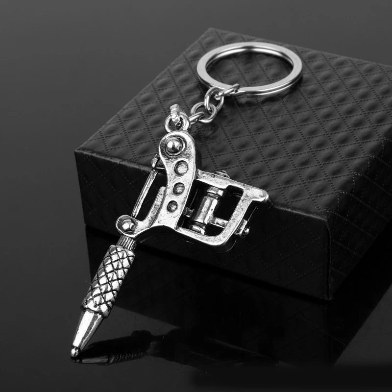 Tattoo Machine Keychain Car Backpack Pendant Accessories Unisex Gift