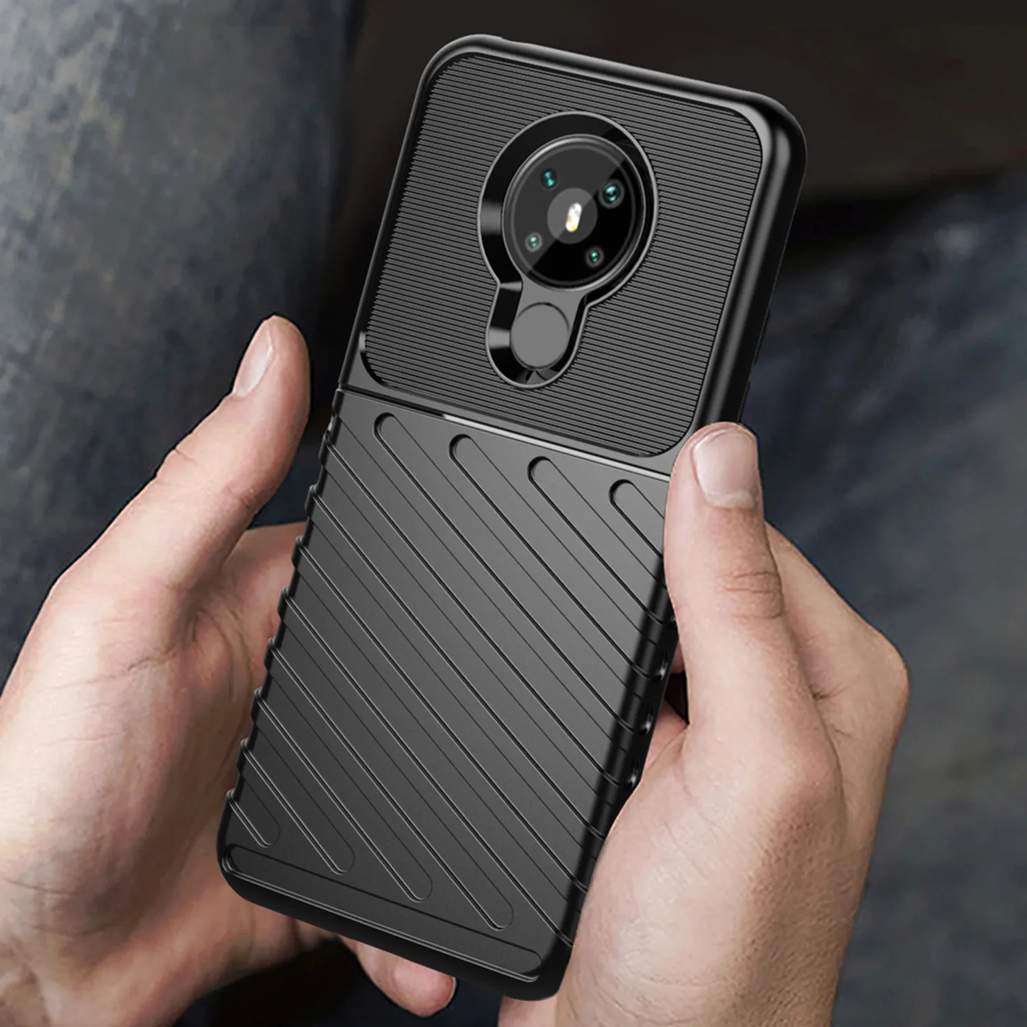 Luxury Thunder Shockproof Silicone Back Cover - Fashion Mobile Shell Coque s