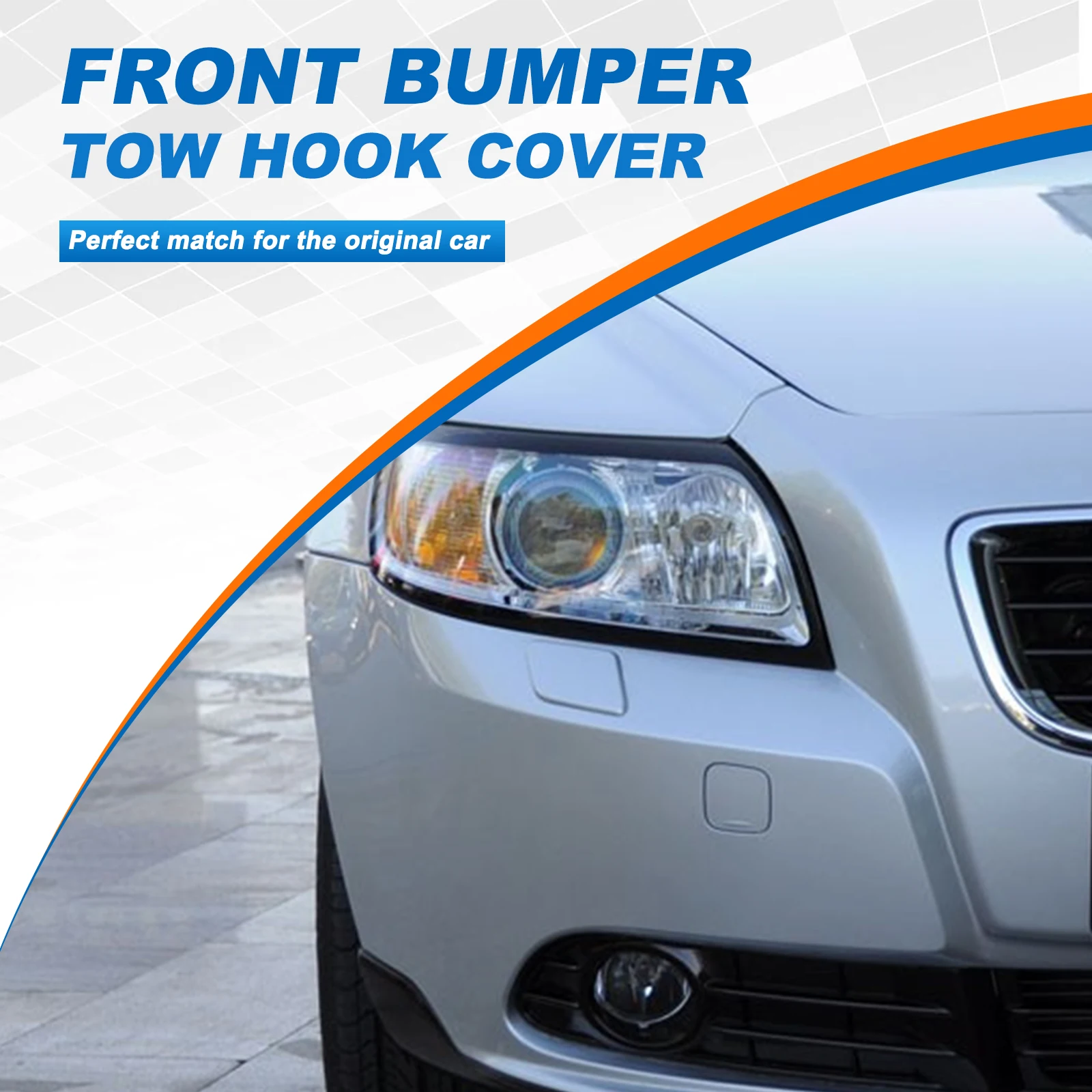 Front Bumper Tow Hook Cover Cap Eye For Volvo S40 2008 2009 2010 2011 39886277 30744906