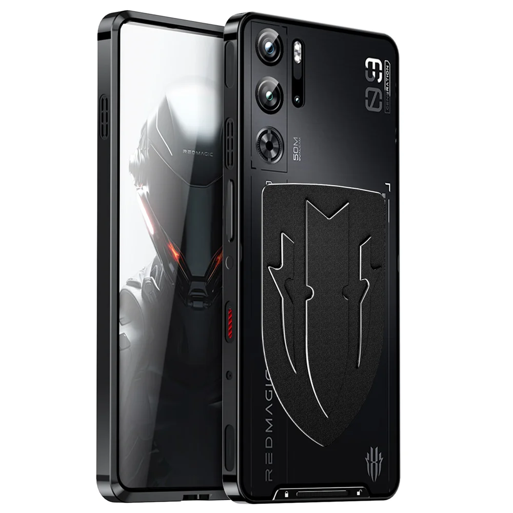 

Противоударный металлический чехол для Nubia Red Magic 9 Pro + фотография Роскошная Алюминиевая Рамка ПК панель чехол Funda для Red Magic 9 Pro Чехол