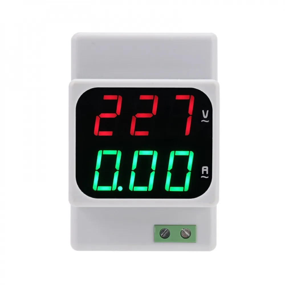 Din Digital Voltage Current Frequency Combination Meter Digital Display Multi Function Overvoltage and Undervoltage Protector