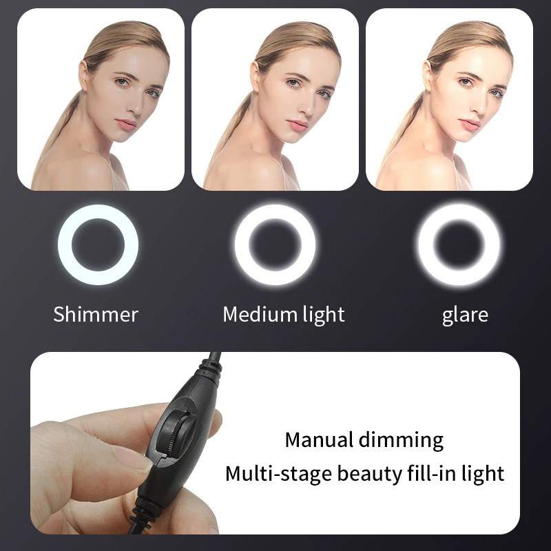 2K Webcam LED Fill Light 1080P Full HD Web Camera With Microphone Live Broadcast For Youtube PC Laptop Video Calling