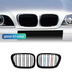 Glossy Black Front Engine Hood Grille with Double Slats in Durable ABS (M Colour)