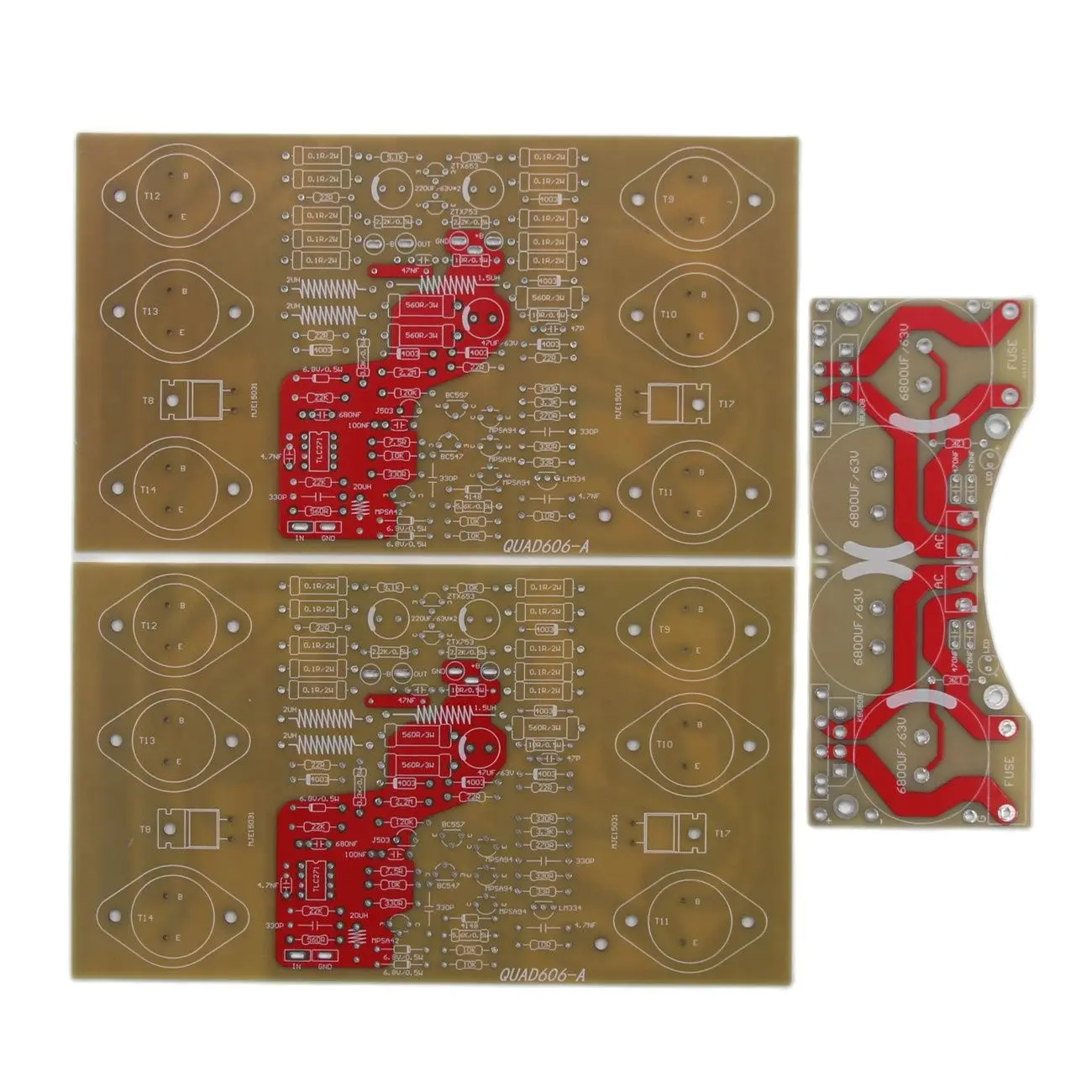 

Reference QUAD606 Audio Amplifier DIY HiFi Stereo Amp Board PCB With Power Supply PCB