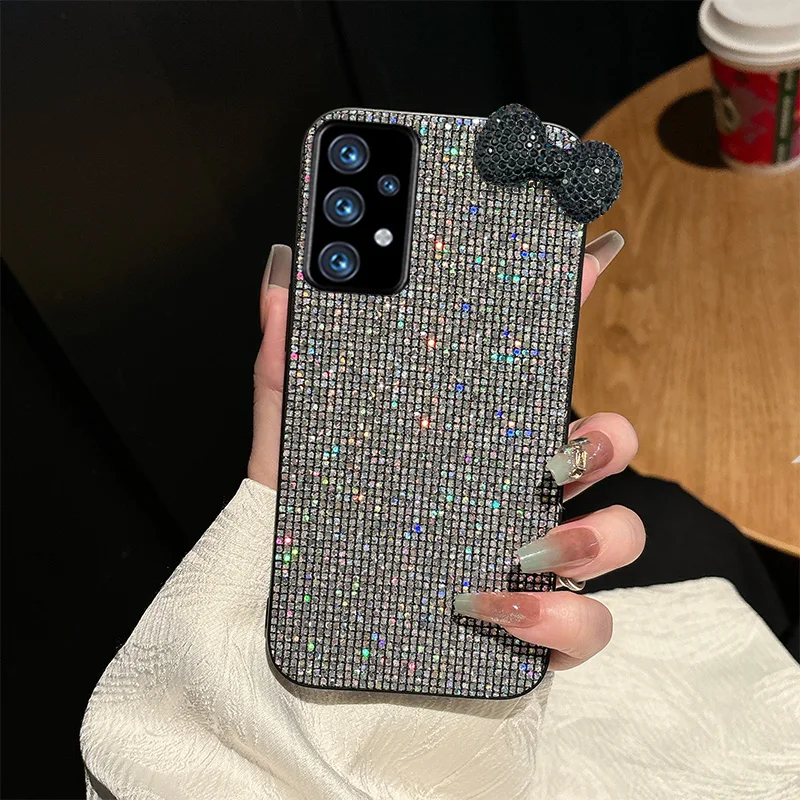 Luxury Shiny 3D Diamond Bowknot Phone Case - Lovely Soft Back Cover