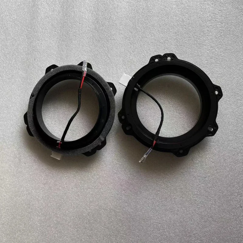 Audio Speakers Kit Audio Speaker Adapter Car Siren Horn Waterproof Horn Car Front Rear Door Bass Speaker Mat Audio Horn Adapter Wire Cable Ring Waterproof 6.5