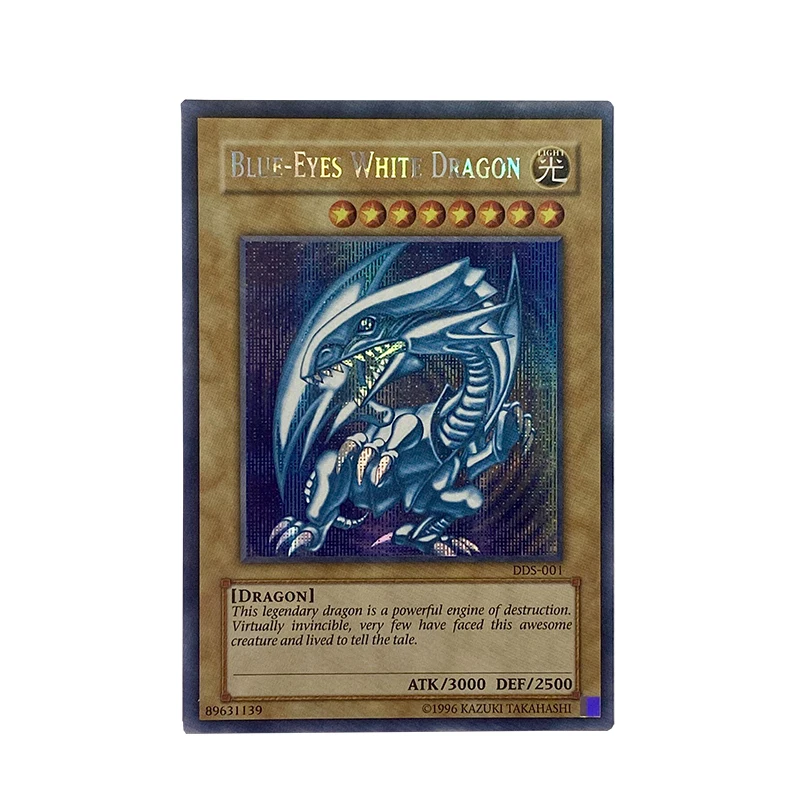 ORICA YUGIOH, сделай сам, секретные Редкие бриллиантовые/голубые глаза, белый дракон, детский подарок, коллекционные карточки, игрушки, не оригинальные