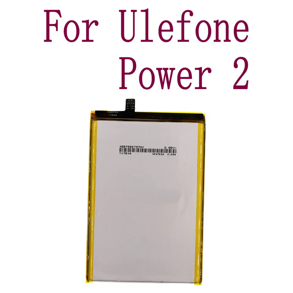 for Ulefone Power 2 6050mah II MTK6750T Li-ion Large Capacity High quality Replacement Battery Authentic mobile phone |