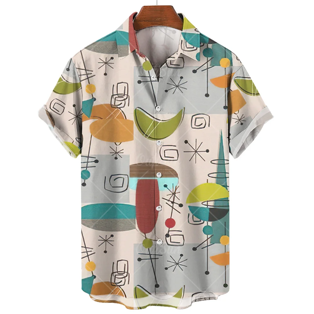 Summer Men's Shirts And Blouses 3D Printing Short Sleeve Shirts For Man Fashion Overszied Tops Casual Tees Shirt Men's Clothing t shirts tees lake life tan lines