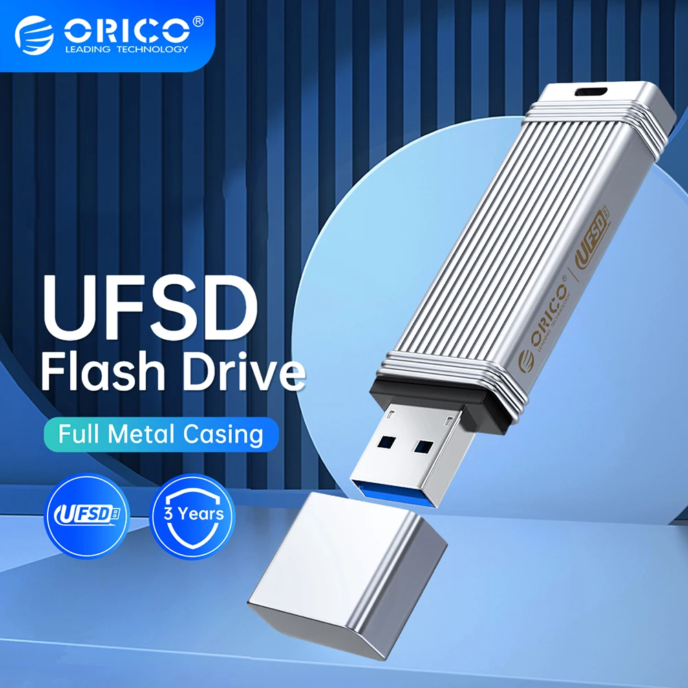 

ORICO Metal Usb UFSD Flash USB Flash Drive 405MB/S Pen Drive 512GB 256GB 128GB 64GB USB Type C Pendrives Memory Stick U Disk