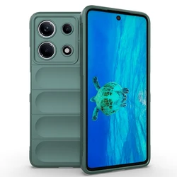 Soft Armor Liquid Silicone Anti - Drop Phone Case for Tecno Spark 20 20C (C4 - Dark Green)