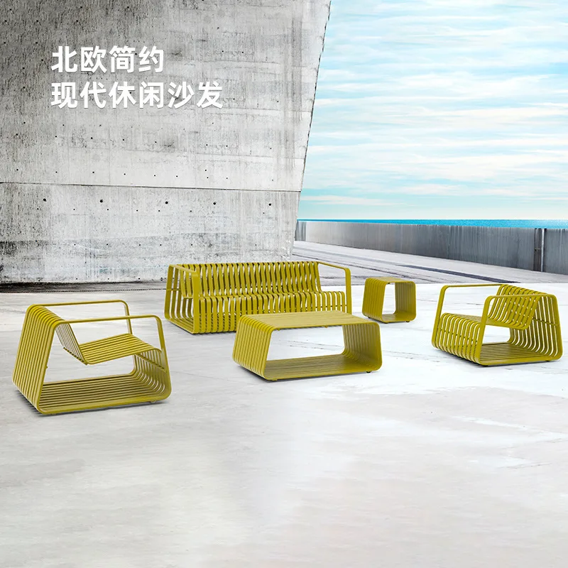 

Nordic Homestay Hotel Garden Sofa and Tea Table Combination