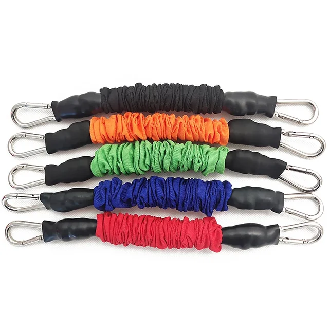 30 42 65 80cm Thicken Latex Gym Rubber Pull Rope Resistance Band Fitness Training Trainer Taekwondo Kick Customizable 5