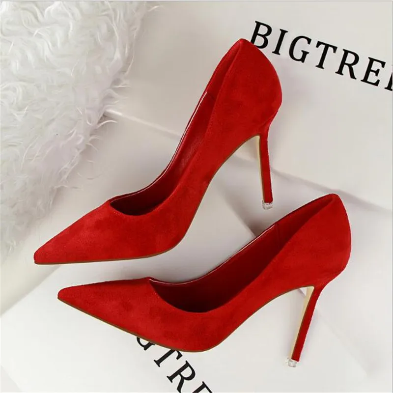 

BIGTREE Women Pumps Fashion 9cm High Heels For Women Shoes Casual Pointed Toe Women Heels Chaussures Femme Stiletto Ladies