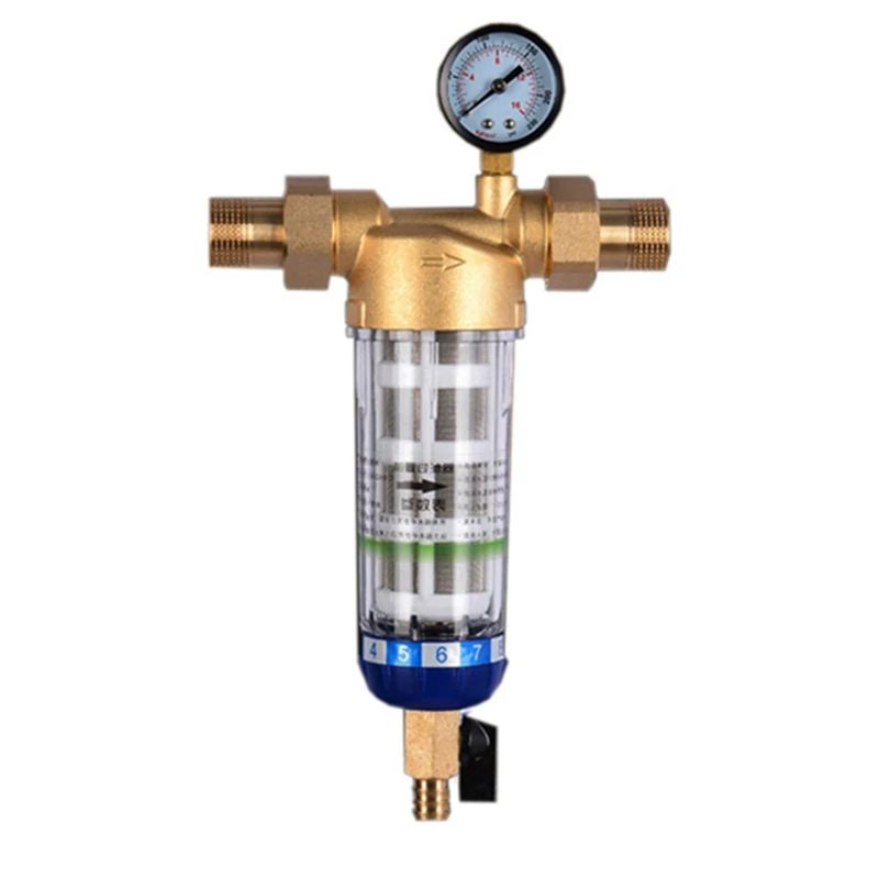 Tutta La Casa Spin Down Sediment Water Filter Sistema Di Prefiltro Centrale Backwash Maglia In Acciaio Inossidabile C