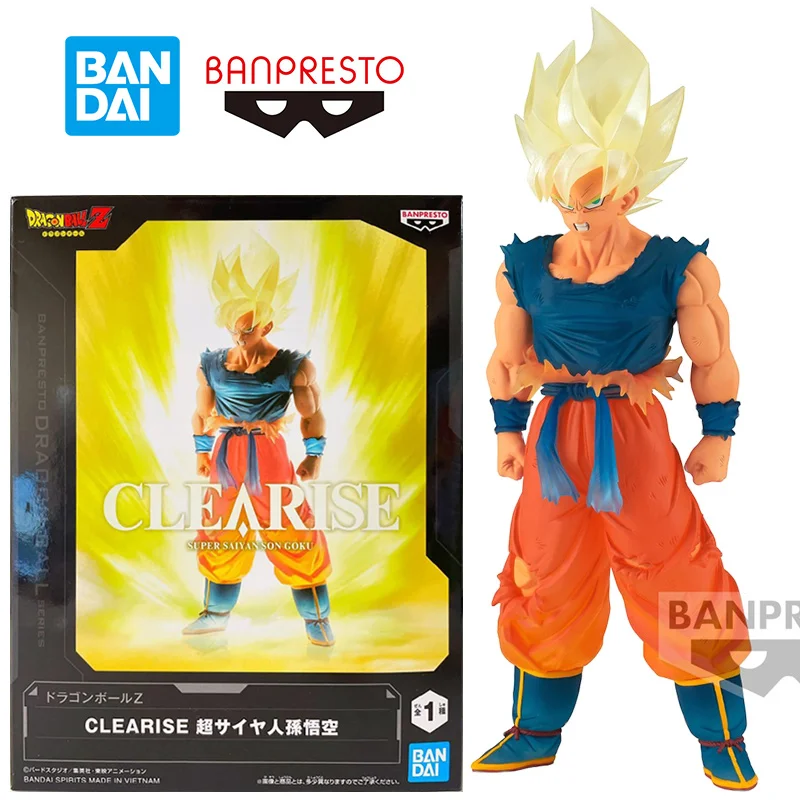 

Bandai Namco Banpresto Clearise Super Saiyan Son Goku Dragon Ball Z 17Cm Anime Original Action Figure Model Toy Gift Collection