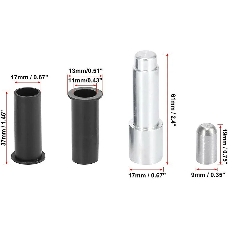 Delrin Door Hinge Bushing & Pin Kit For Jeep Wrangler JKU 4-Door (2007-2019)