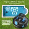 INSE Automatic Cordless Robotic Pool Cleaner,90 Mins Runtime,Self-Parking,for Flat Above/In-Ground Pool up to 65 Feet/1100 Sq.Ft 3