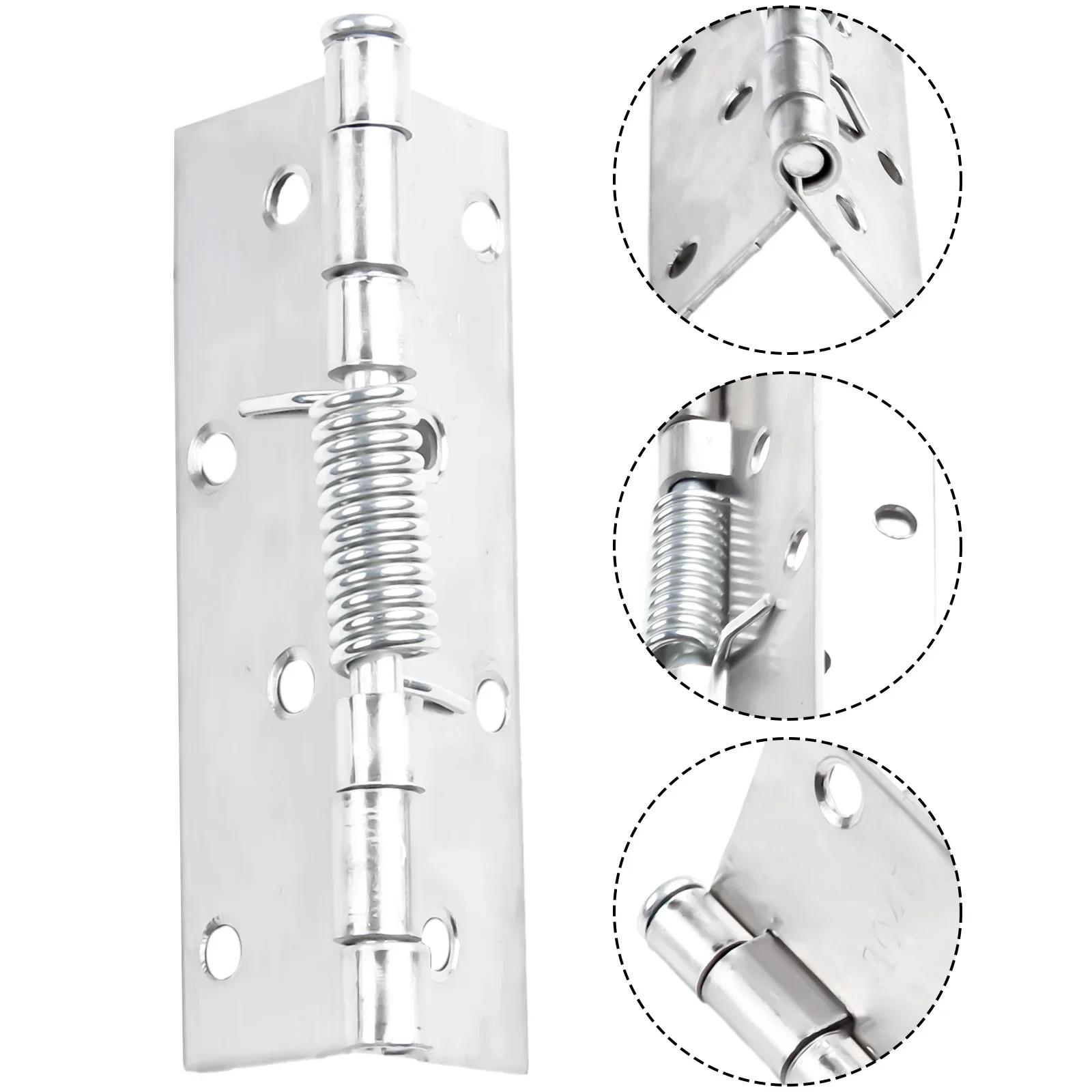 Stainless Steel Hinges 2pcs Self Closing Spring For Cabinets