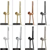 Solid Brass HandShower Kit Wall Mount Hand Shower Sprayer Set With Hose Shower Holder Brushed Gold Matte Black Handheld Sprayer 1