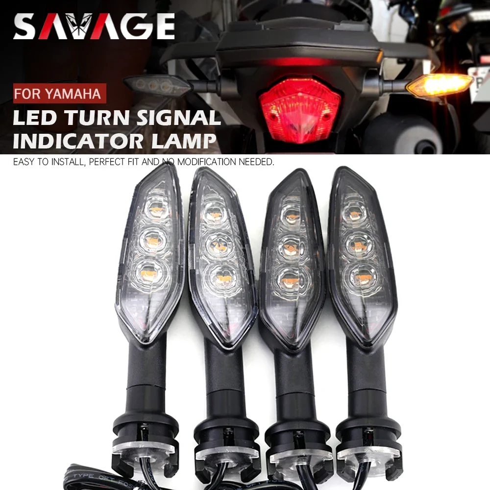 Flasher LED Turn Signal For YAMAHA MT07 MT09 FZ16 250 FZ1 FZ8 Tenere 700 XSR Tracer 900 Motorcycle Accessories