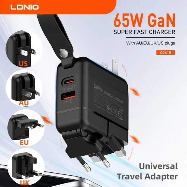 LDNIO GaN 65W Fast Charger Type C Universal