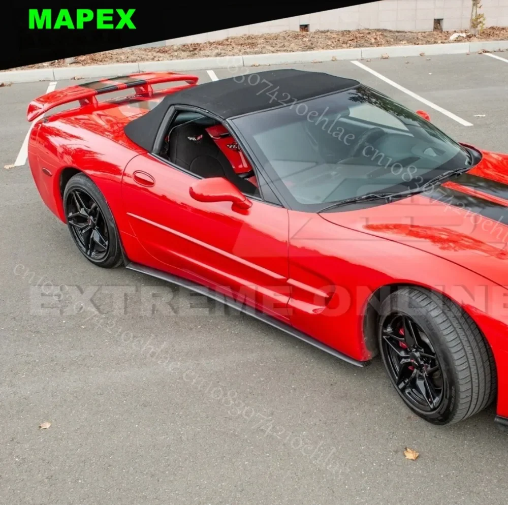 97-04년형 콜벳 C5용 | ZR1 스타일 카본 파이버 사이드 스커트 로커 패널 한 쌍