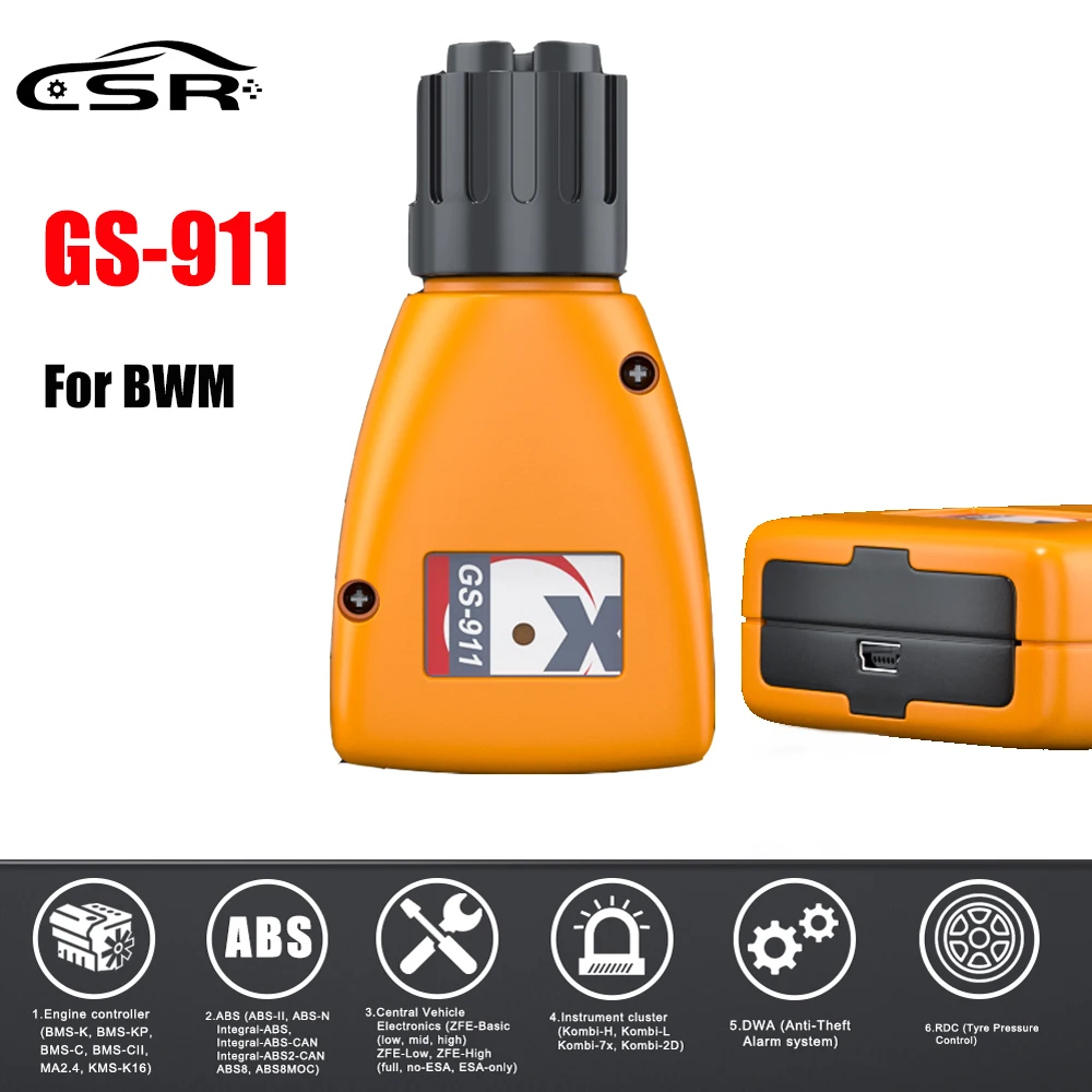 

GS-911 V1006.3 GS911 Code Reader & Scanner for BMW Emergency Diagnostic Tool OBD2 Professional Engine Analyzer with Free Ship