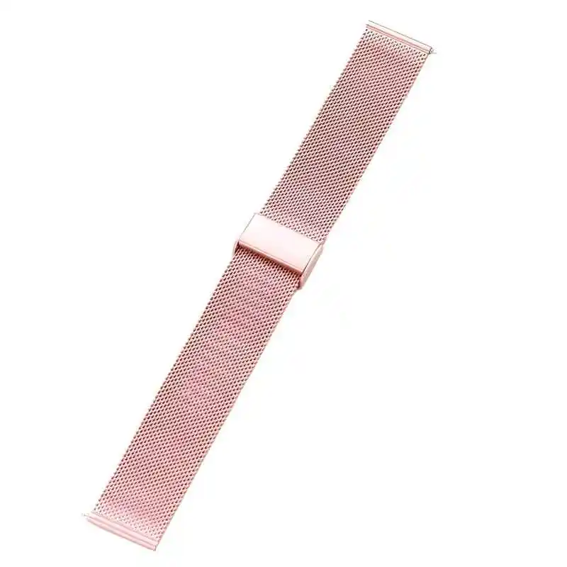 20mm Metal Watchband with TPU Soft Case Protector - Quick Install Bracelet Accessories