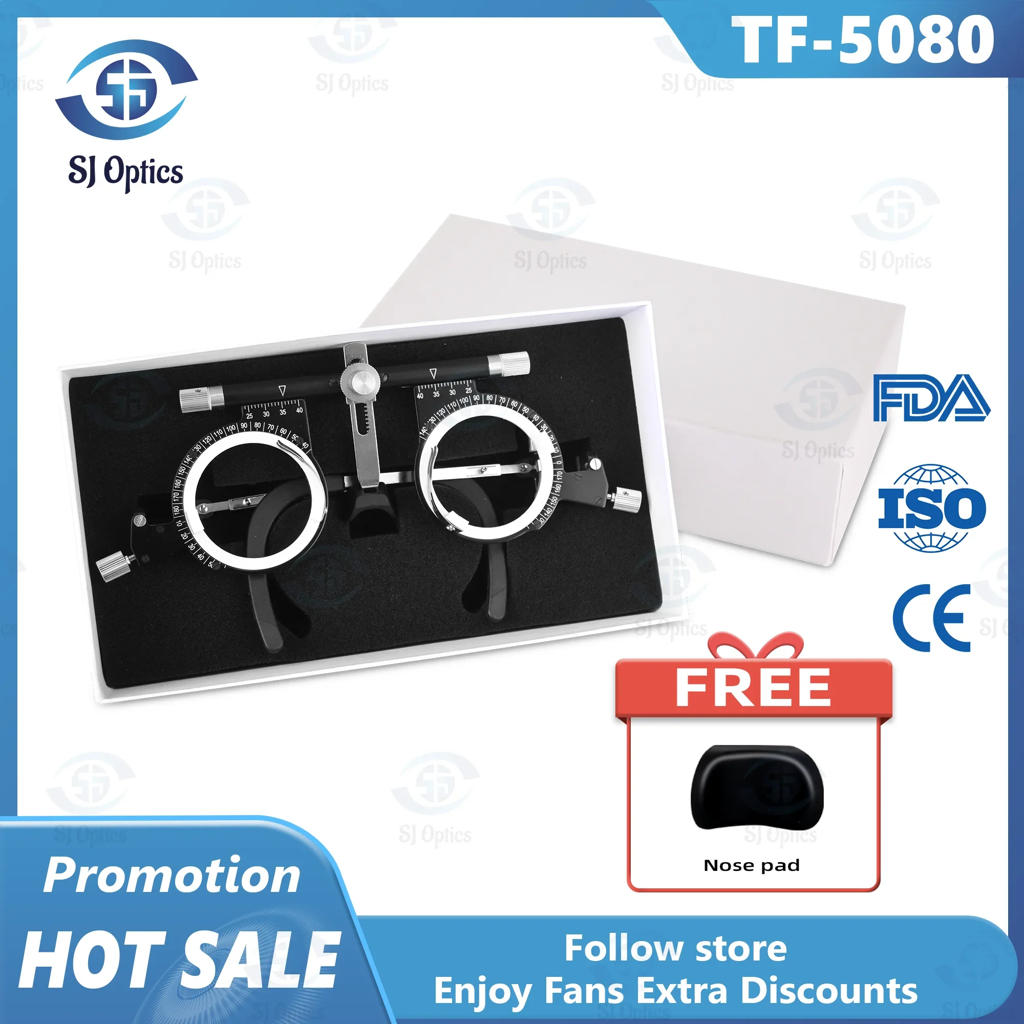 Optical Trial Frame Ophthalmic Trial Lens Frame Lightweight Metal ...