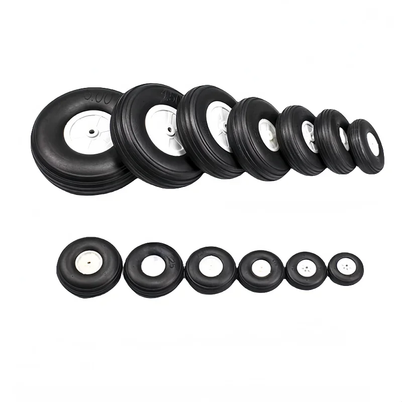 10x RC Flugzeug Fahrwerk Räder 50mm - Schwamm Reifen Für Modellbau & DIY