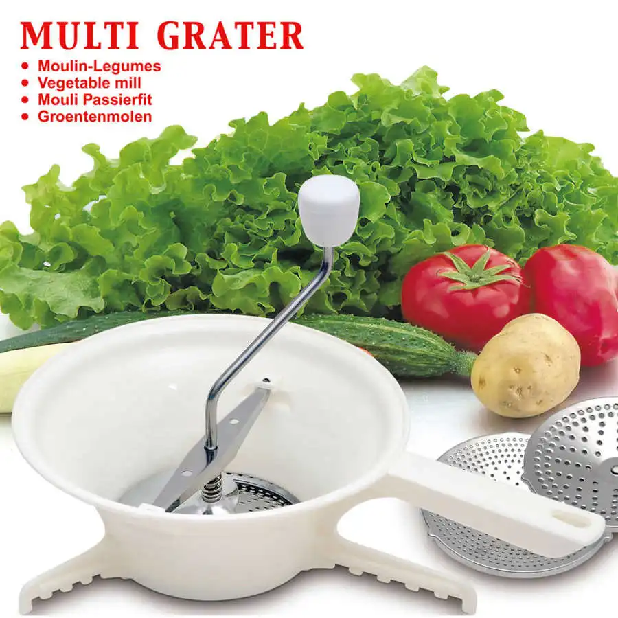 Food Blender Multifunt ctional Manual Food Grinder Rustproof Salad Vegetable Fruit Mixer Cheese Blender Kitchen Gadget Durble Cooking Tools
